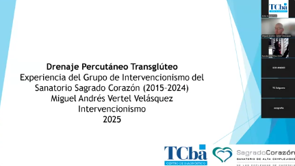 Drenaje percutáneo transglúteo - Dr. Miguel Vertel
