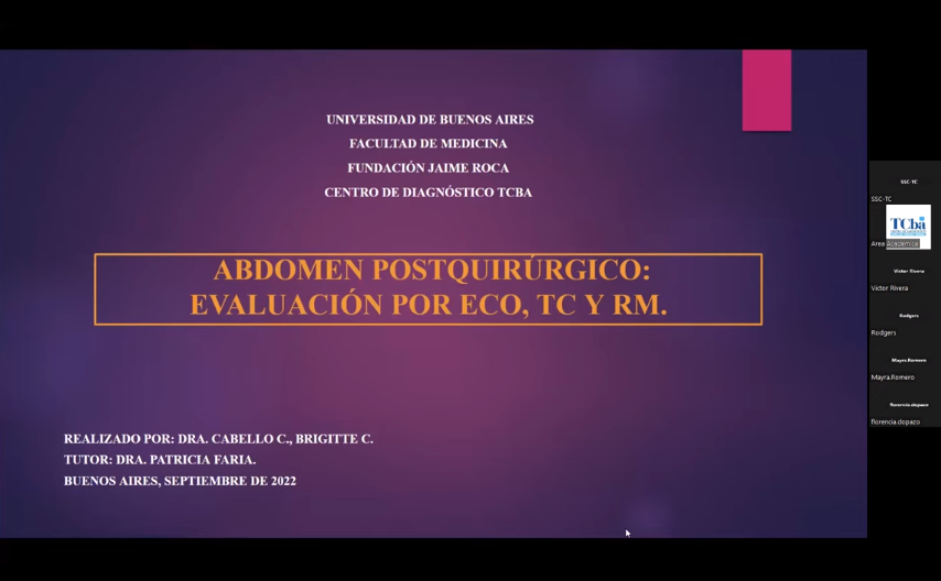 Abdomen Posquirúrgico Evaluación por Eco, Tc y Rm